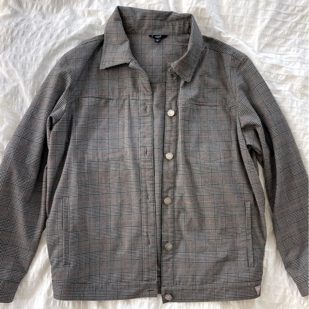 GUESS plaid shirt jacket